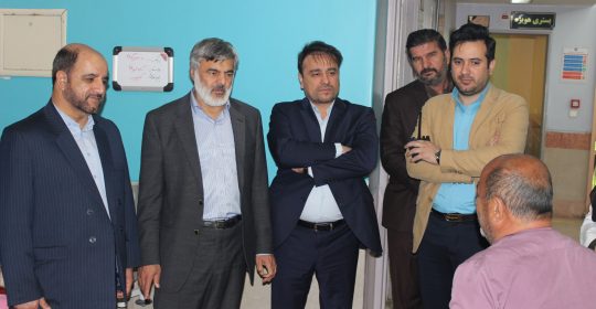 عیادت مسئولین بنیاد شهید از جانبازان بیمارستان میلاد شهریار