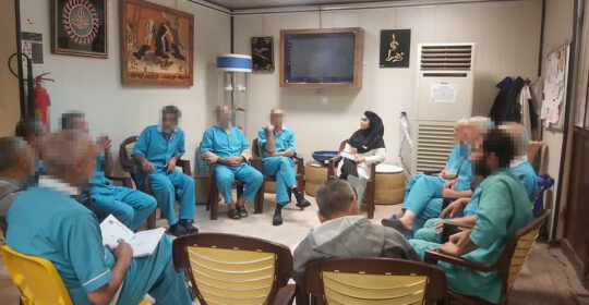 کلاس گروه درمانی جانبازان بیمارستان میلاد شهریار برگزار شد