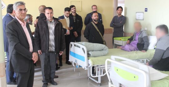 حضور کارکنان فرودگاه امام خمینی (ره) در بیمارستان میلاد شهریار