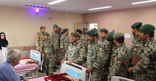 بازدید تیپ ۲۲۳ تکاور ارتش از بیمارستان میلاد شهریار
