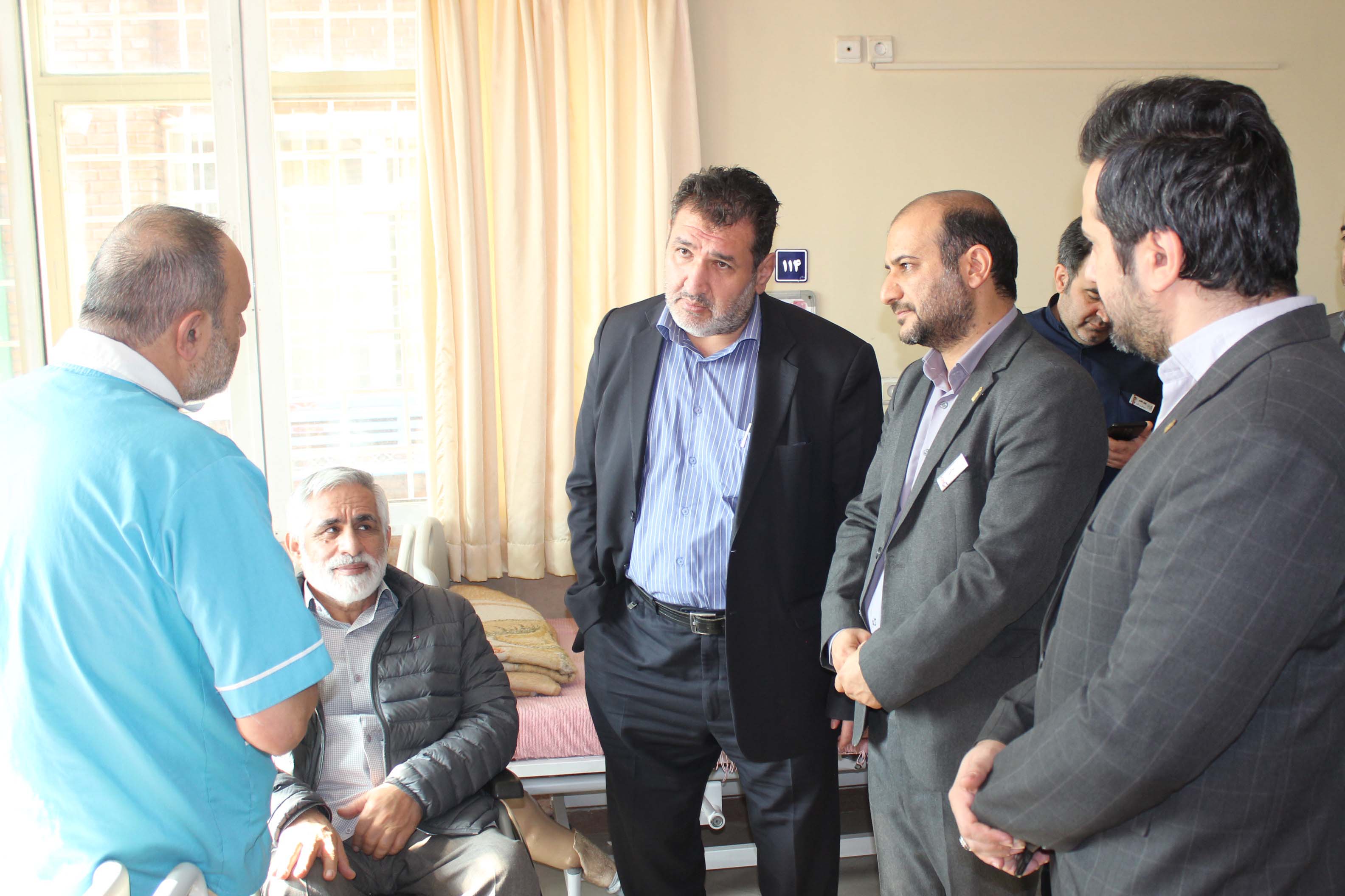 حضور مشاور حقوقی بنیاد شهید در بیمارستان میلاد شهریار